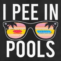 I Pee In Pools 7 Panel Mesh Trucker Snapback Hat