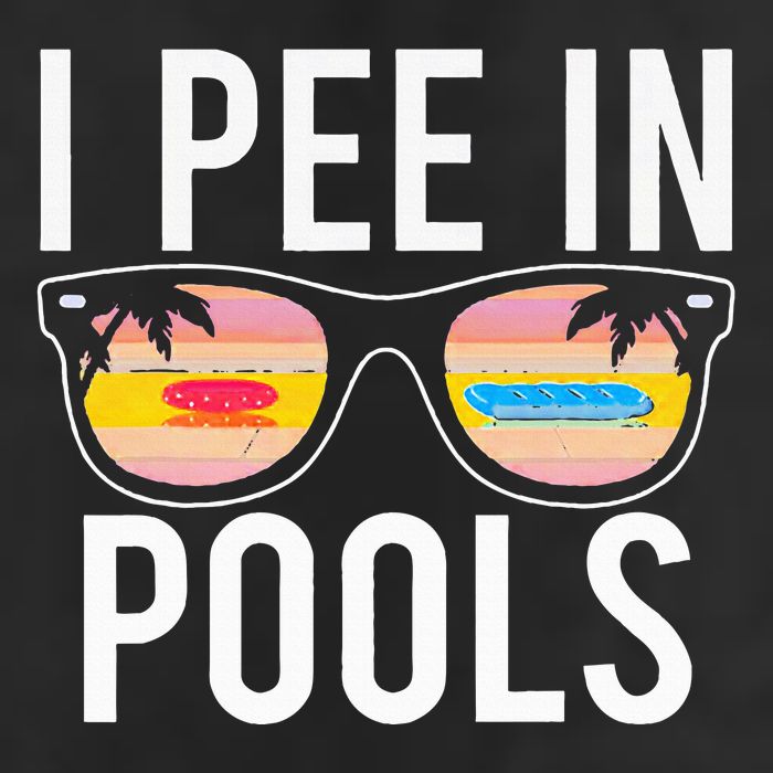 I Pee In Pools 7 Panel Mesh Trucker Snapback Hat