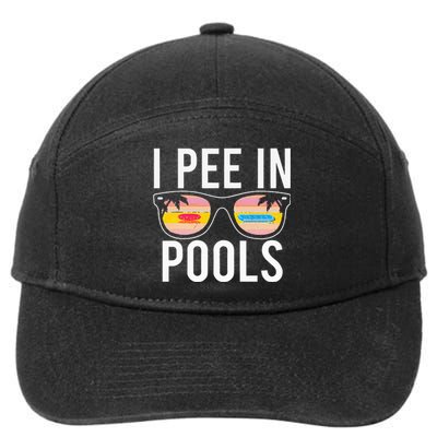 I Pee In Pools 7-Panel Snapback Hat