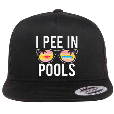 I Pee In Pools Flatbill Hat