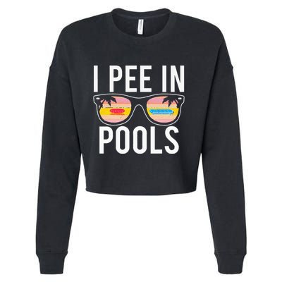 I Pee In Pools Cropped Pullover Crew