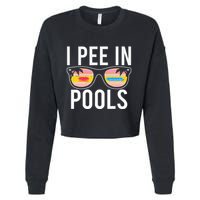 I Pee In Pools Cropped Pullover Crew