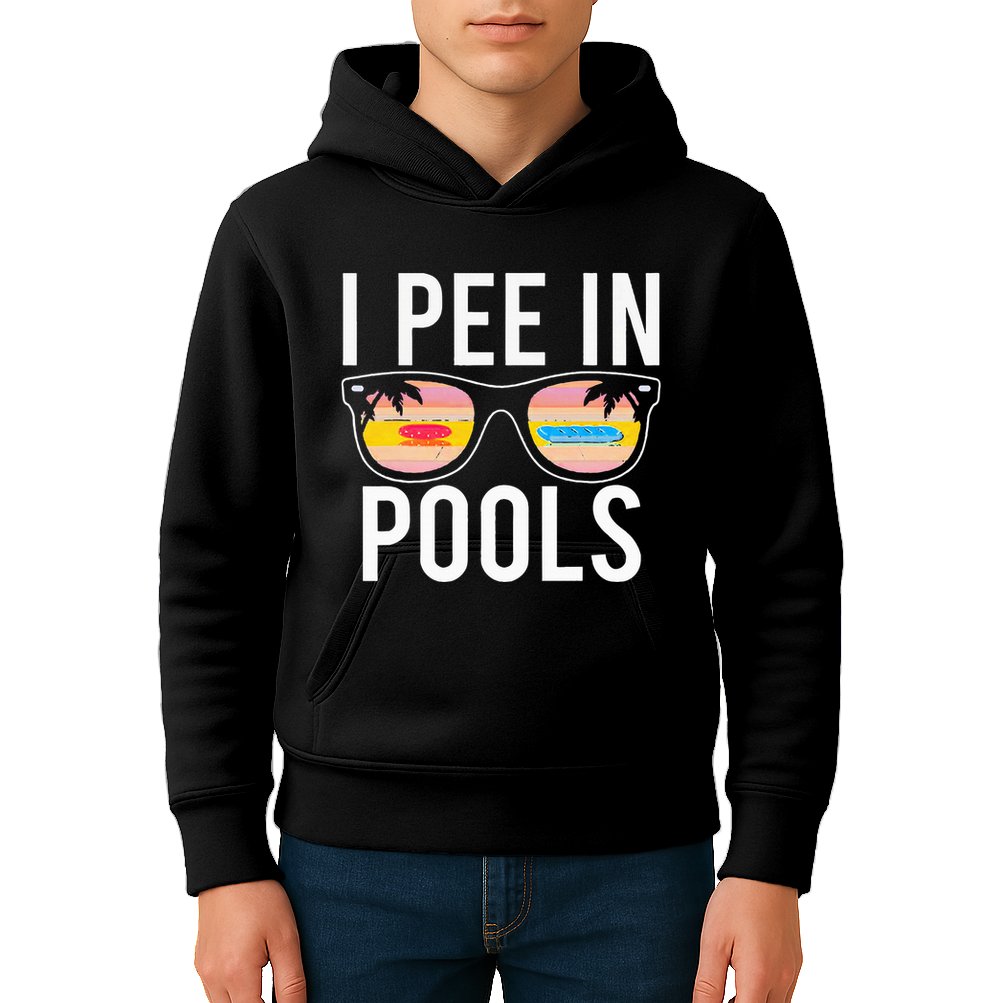 I Pee In Pools Kids Hoodie