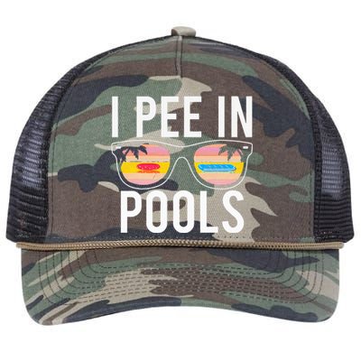 I Pee In Pools Retro Rope Trucker Hat Cap