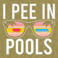 I Pee In Pools Garment-Dyed Women's Muscle Tee