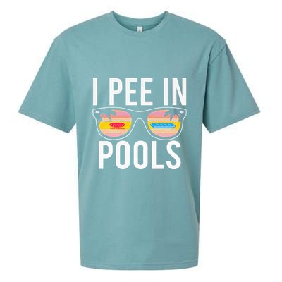 I Pee In Pools Sueded Cloud Jersey T-Shirt