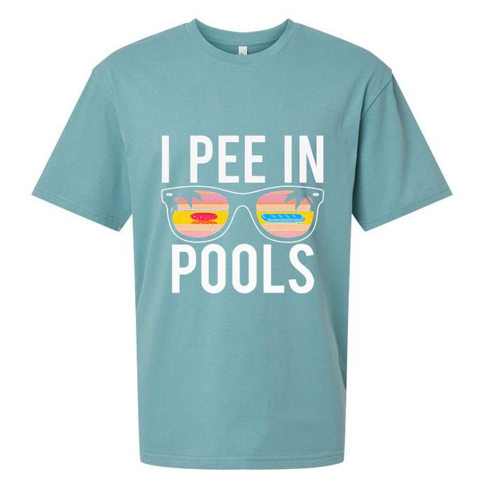 I Pee In Pools Sueded Cloud Jersey T-Shirt
