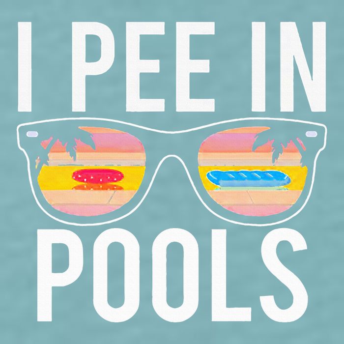 I Pee In Pools Sueded Cloud Jersey T-Shirt