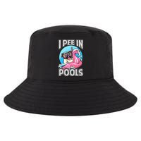 I Pee In Pools Funny Dog Swimming Pool Jokes Cool Comfort Performance Bucket Hat