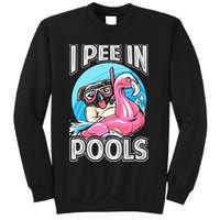 I Pee In Pools Funny Dog Swimming Pool Jokes Sweatshirt
