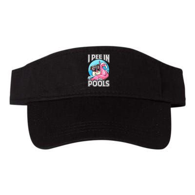 I Pee In Pools Funny Dog Swimming Pool Jokes Visor