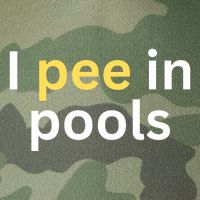 I Pee In Pools Funny Legacy Tie Dye Trucker Hat