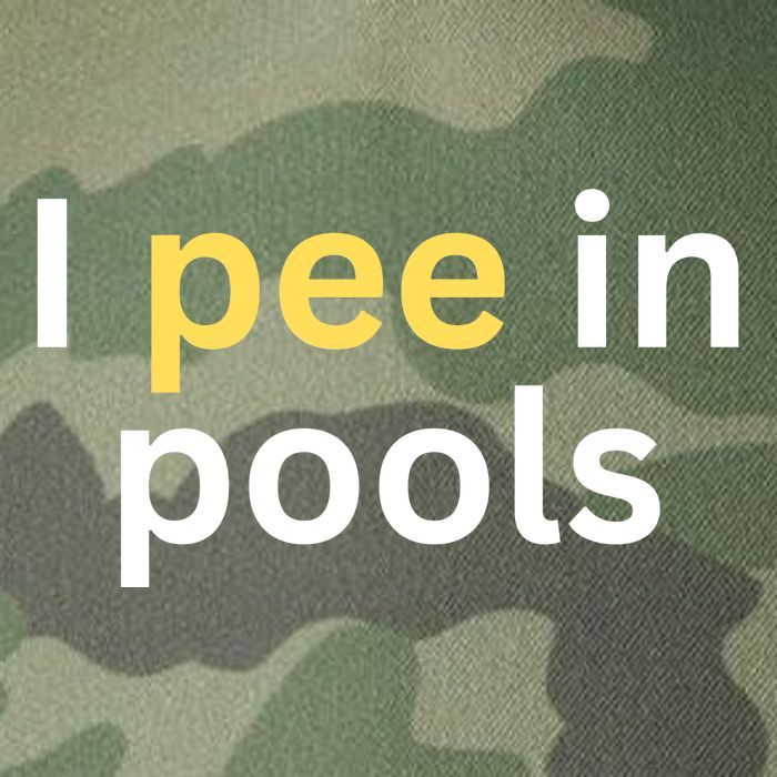 I Pee In Pools Funny Legacy Tie Dye Trucker Hat