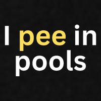 I Pee In Pools Funny Ladies PosiCharge Tri-Blend Wicking Tank