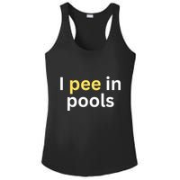 I Pee In Pools Funny Ladies PosiCharge Competitor Racerback Tank