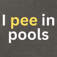 I Pee In Pools Funny Cotton Canvas Backpack