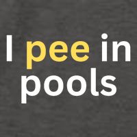 I Pee In Pools Funny Vector Backpack