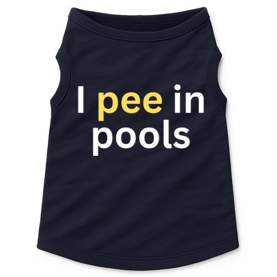 I Pee In Pools Funny Doggie Tank