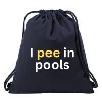 I Pee In Pools Funny Drawstring Bag