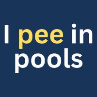 I Pee In Pools Funny 16 in Basic Backpack