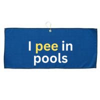 I Pee In Pools Funny Large Microfiber Waffle Golf Towel