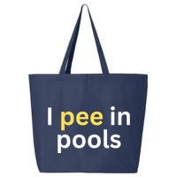 I Pee In Pools Funny 25L Jumbo Tote