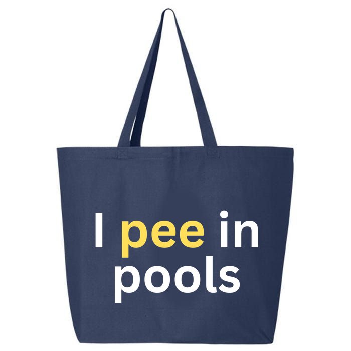 I Pee In Pools Funny 25L Jumbo Tote