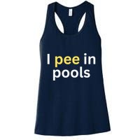I Pee In Pools Funny Womens Tank Top
