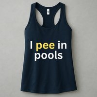 I Pee In Pools Funny Womens Tank Top