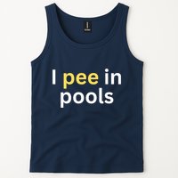 I Pee In Pools Funny Tank Top