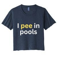 I Pee In Pools Funny Crop Top
