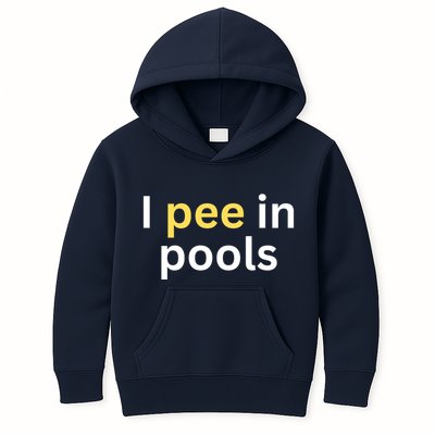 I Pee In Pools Funny Kids Hoodie