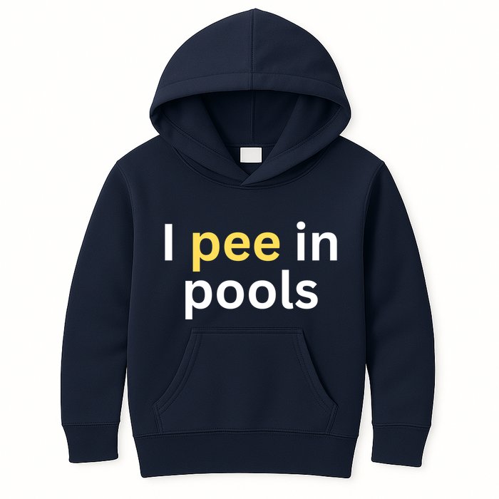 I Pee In Pools Funny Kids Hoodie