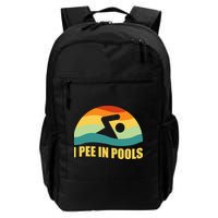 I Pee In Pools Retro Vacation Humor Swimming I Pee In Pools Backpack