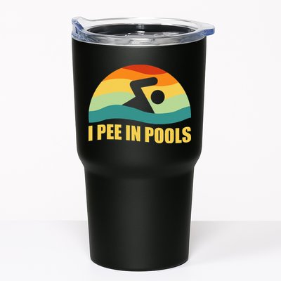 I Pee In Pools Retro Vacation Humor Swimming I Pee In Pools Tumbler