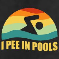 I Pee In Pools Retro Vacation Humor Swimming I Pee In Pools Trucker Hat