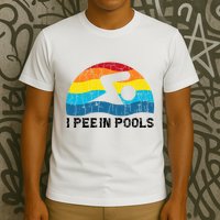 I Pee In Pools Funny Swimmer Swimming Coach Player T-Shirt
