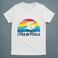 I Pee In Pools Funny Swimmer Swimming Coach Player T-Shirt