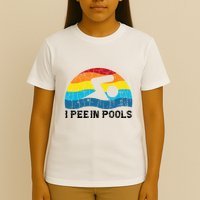 I Pee In Pools Funny Swimmer Swimming Coach Player T-Shirt