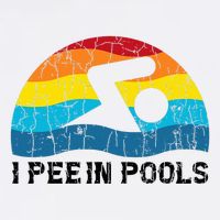 I Pee In Pools Funny Swimmer Swimming Coach Player T-Shirt