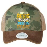 I Pee In Pools Swimming Swim Drink Beer I Pee In Pools Legacy Tie Dye Trucker Hat