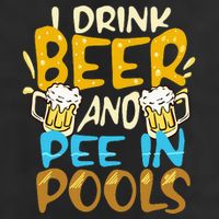 I Pee In Pools Swimming Swim Drink Beer I Pee In Pools Cool Comfort Performance Bucket Hat