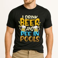 I Pee In Pools Swimming Swim Drink Beer I Pee In Pools Performance Shirt
