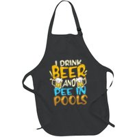I Pee In Pools Swimming Swim Drink Beer I Pee In Pools Apron