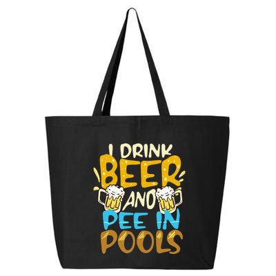I Pee In Pools Swimming Swim Drink Beer I Pee In Pools 25L Jumbo Tote