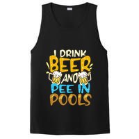 I Pee In Pools Swimming Swim Drink Beer I Pee In Pools PosiCharge Competitor Tank
