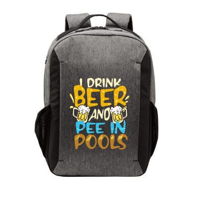 I Pee In Pools Swimming Swim Drink Beer I Pee In Pools Vector Backpack