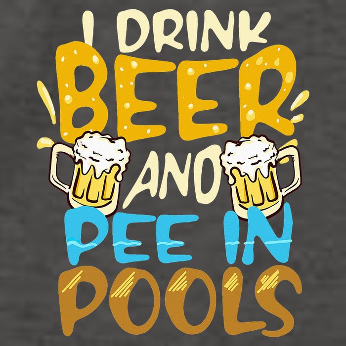 I Pee In Pools Swimming Swim Drink Beer I Pee In Pools Vector Backpack