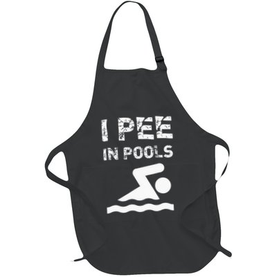 I Pee In Pools Funny Swimming Sarcastic Swim Saying Apron