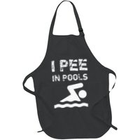 I Pee In Pools Funny Swimming Sarcastic Swim Saying Apron